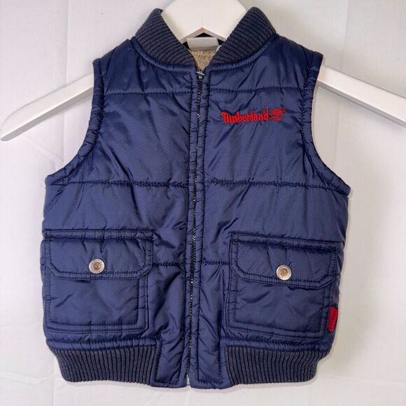 Timberland Baby 18 months Blue Puffer Vest - Picture 1 of 5